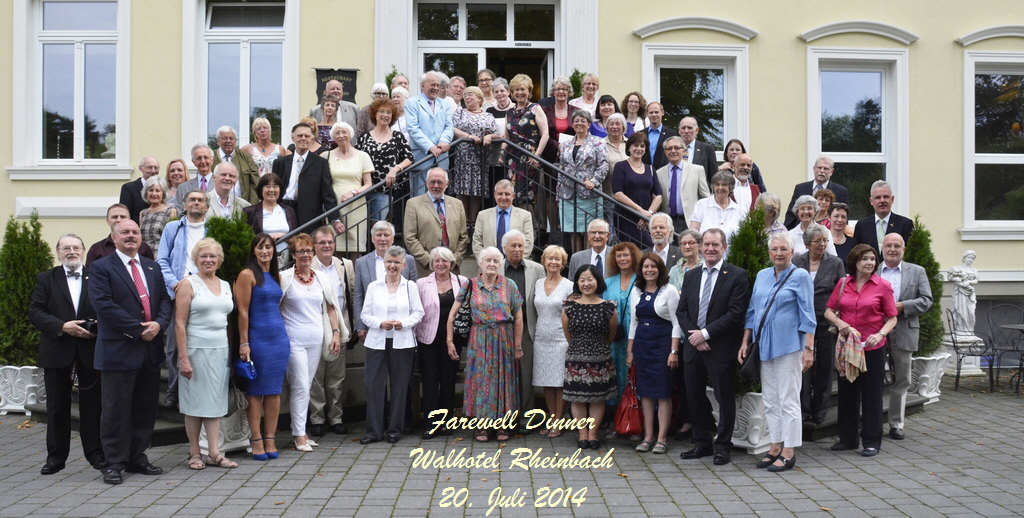 Farewell Dinner
Walhotel Rheinbach
20. Juli 2014